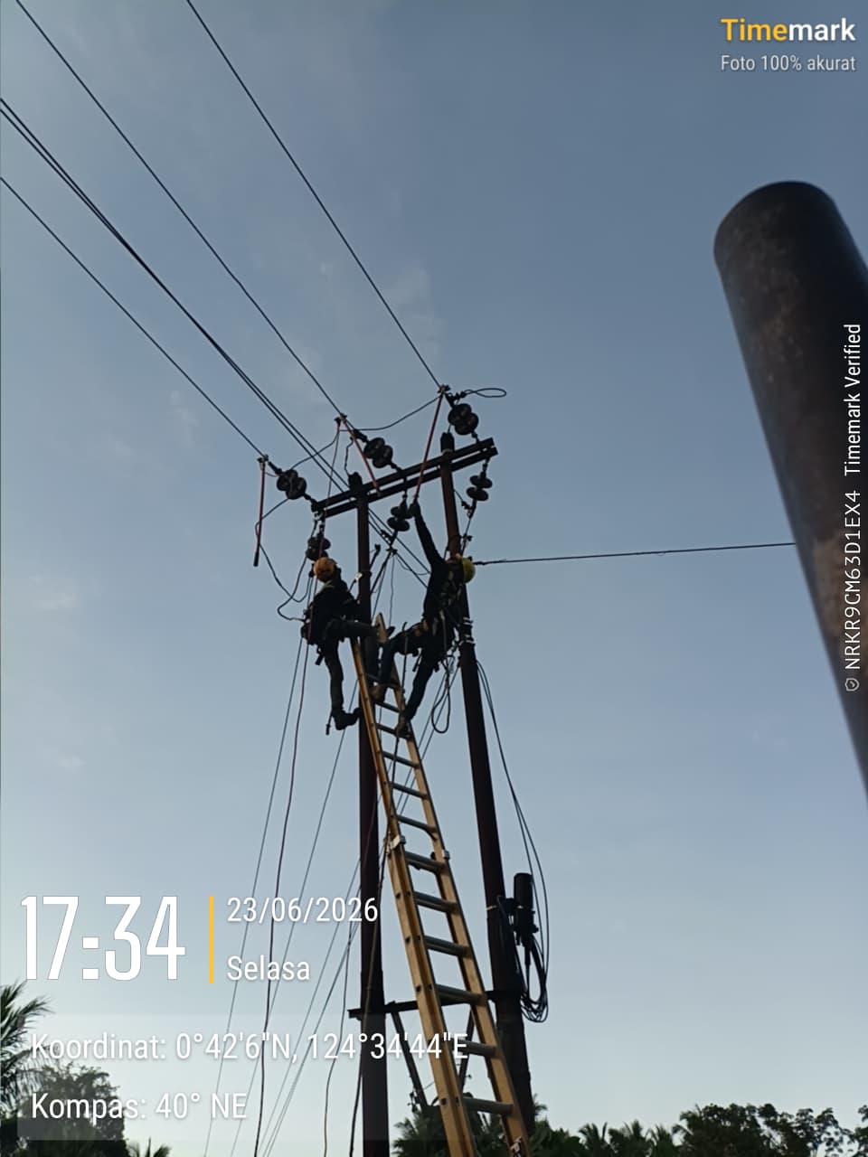 MDT Laksanakan Pekerjaan Uprating Jaringan SUTM 20 kV di Motongkad, Kawasan ULP Modayag — 11