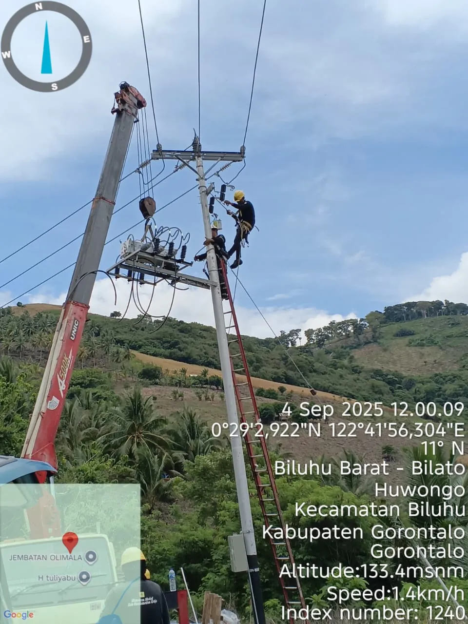 Pemasangan LBS Motorized
